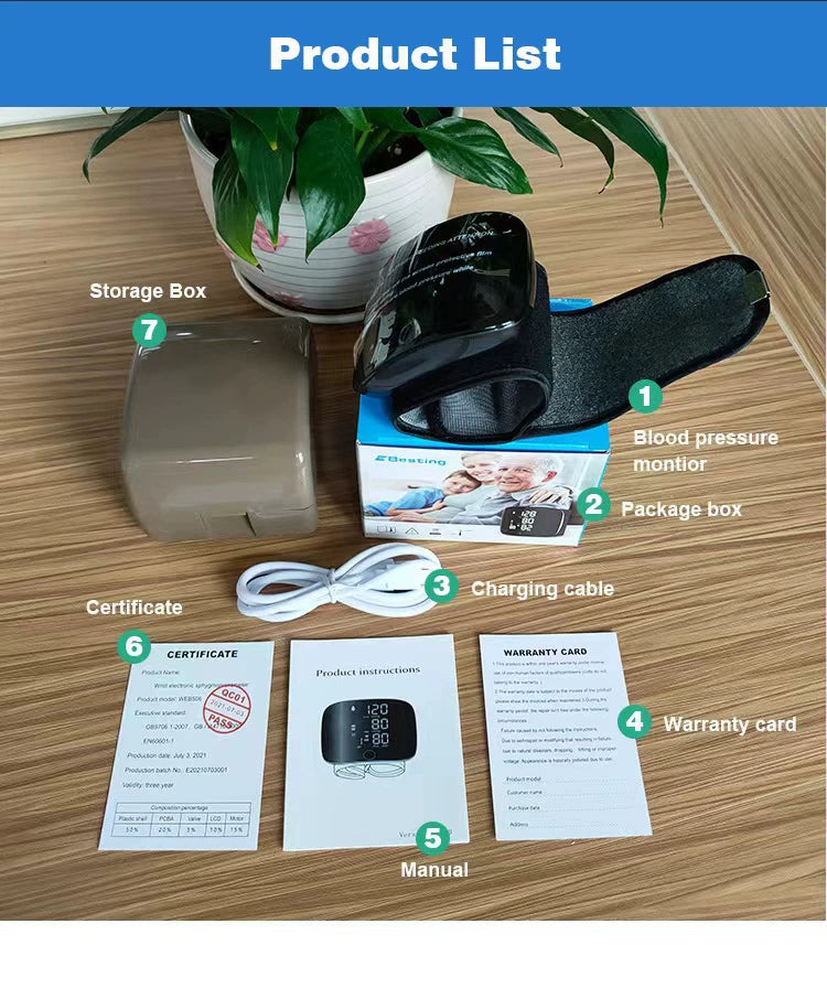 🔥Tensiomètre automatique de Poignet Rechargeable🔥